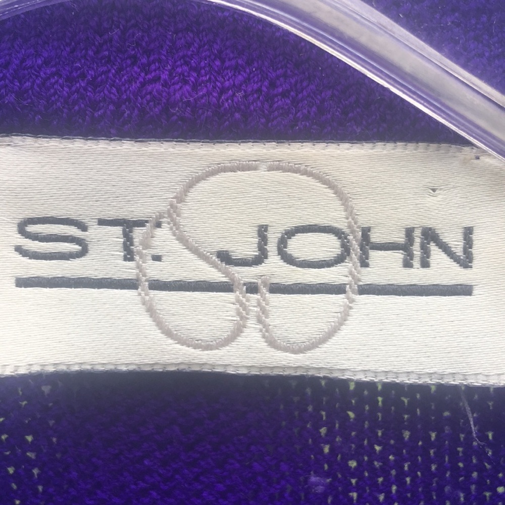 Classic and sophisticated wool knit jacket St John - Picture 5 of 8